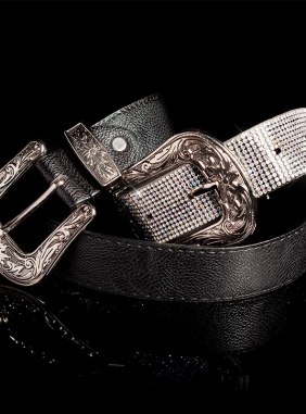 Curea Lines Silver din Colectia de centuri / curele JRV.ro