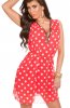 SCOASE DIN STOC - Rochie de zi Polka Coral