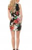 DE VARA - Rochie de zi Zyp Black-Fuchsia
