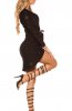ROCHII ELEGANTE - Rochie eleganta asimetrica Glitter Black