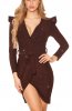 ROCHII ELEGANTE - Rochie eleganta asimetrica Glitter Bordeaux