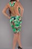 ROCHII DIN PAIETE - Rochie de club Karla Green Flower