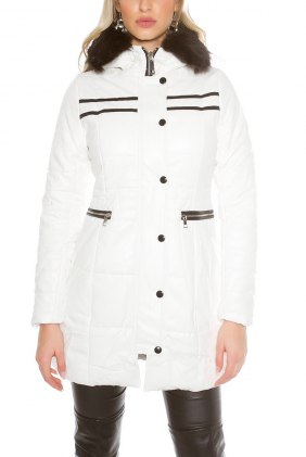 Geaca Jamya White din Colectia de GECI / PALTOANE