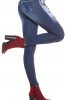 PANTALONI / BLUGI - Blugi Red Flower Style