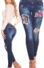 PANTALONI / BLUGI - Blugi Flower Style