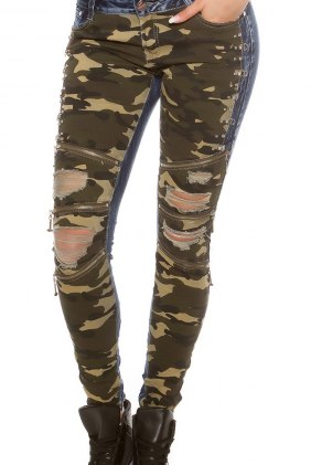 Blugi Iadyne Camouflage din Colectia de PANTALONI / BLUGI