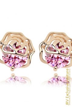 Cercei Roses Pink - Magazin online haine de dama Fashion