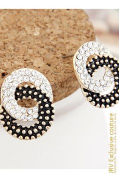 Cercei Eva Black-Gold - Magazin online haine de dama Fashion