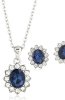 Seturi - Set Hadiya Silver-Blue