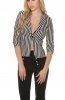 SACOURI - Sacou Stripes Black-White