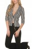 SACOURI - Sacou Stripes Black-White