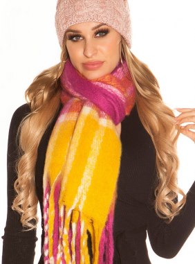 Fular Molly Fuchsia din Colectia de esarfe / fulare JRV.ro