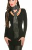 SCOASE DIN STOC - Esarfa Yvonne Black-Silver