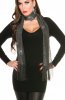 SCOASE DIN STOC - Esarfa Yvonne Black-Silver