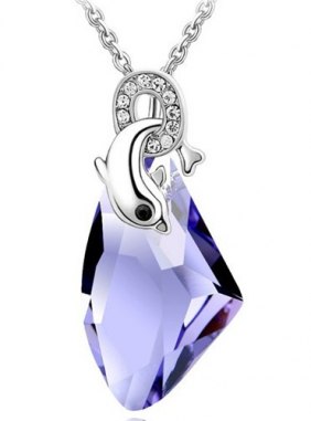 Colier Love of Dolphin Violet din Colectia de coliere JRV.ro