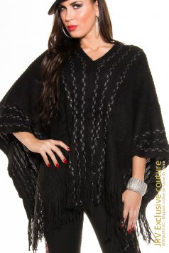 Poncho Arabella Black - Magazin online haine de dama Fashion