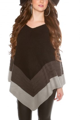 Poncho Bertha Black din Colectia de CARDIGANE / PONCHO