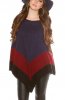 CARDIGANE / PONCHO - Poncho Bertha Dark Blue