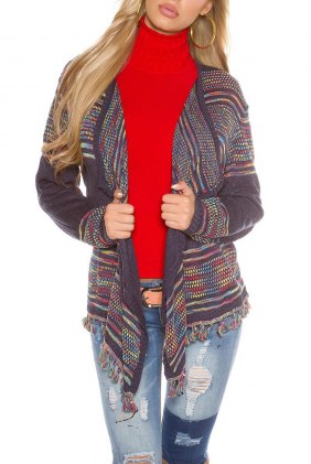 Cardigan Evelina Navi din Colectia de CARDIGANE / PONCHO