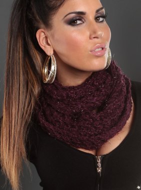 Esarfa Celestia Purple din Colectia de esarfe / fulare JRV.ro