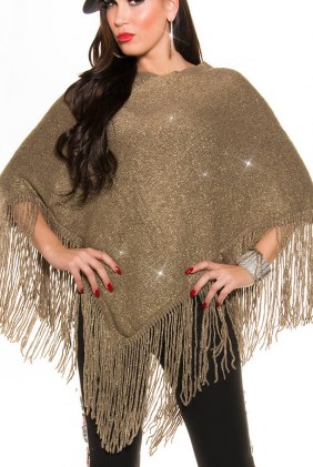 Poncho Anays Cappuccino din Colectia de SCOASE DIN STOC