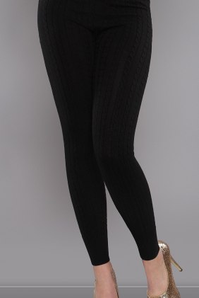 Colanti tricot Gaynor Black din Colectia de PANTALONI / BLUGI