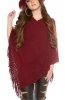 CARDIGANE / PONCHO - Poncho Akacia Bordeaux