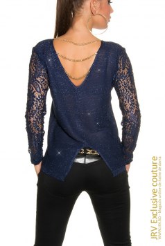 Pulover Kristine Navi - Magazin online haine de dama Fashion