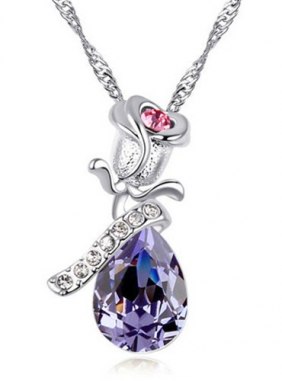 Colier Kathalyn Purple din Colectia de coliere JRV.ro