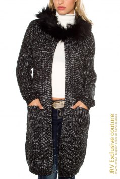 Cardigan Terry Black - Magazin online haine de dama Fashion