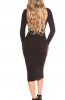 ROCHII TRICOT - Rochie Thekla Black