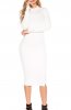 ROCHII TRICOT - Rochie Thekla White