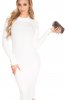 ROCHII TRICOT - Rochie Thekla White