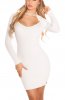 ROCHII TRICOT - Rochie tricot Adarya White
