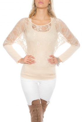 Bluza Alexa Beige din Colectia de BLUZE