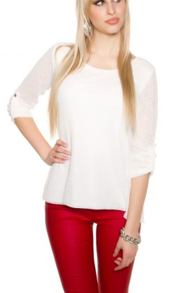 Pulover Patty White din Colectia de PULOVERE / CARDIGANE