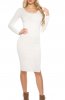 ROCHII TRICOT - Rochie tricot Olivya White