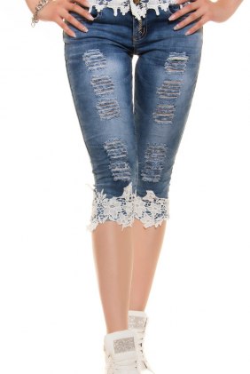 Blugi Kamy White din Colectia de PANTALONI SCURTI