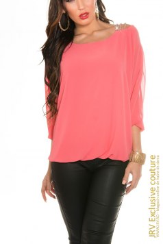 Bluza Freya Coral - Magazin online haine de dama Fashion