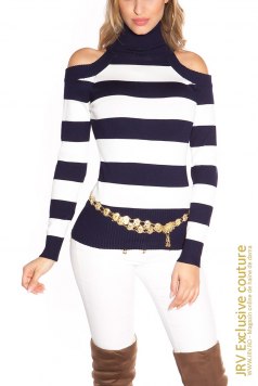Pulover Anja Dark Blue - Magazin online haine de dama Fashion