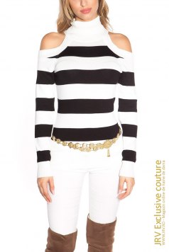 Pulover Anja White - Magazin online haine de dama Fashion