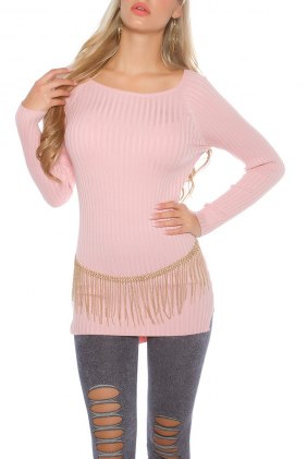 Pulover Adelya Antique Pink din Colectia de PULOVERE / CARDIGANE