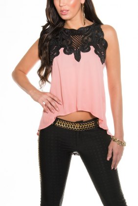 Top Hester Salmon din Colectia de BLUZE