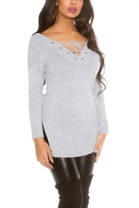 Pulover Eugeny Grey din Colectia de PULOVERE / CARDIGANE