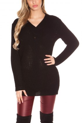 Pulover Everly Black din Colectia de PULOVERE / CARDIGANE