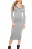 ROCHII TRICOT - Rochie tricot Sady Grey