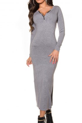 Rochie tricot Jade Grey din Colectia de ROCHII TRICOT