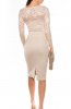 ROCHII DANTELA - Rochie dantela Bya Beige