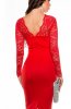ROCHII ELEGANTE - Rochie dantela Cleo Red