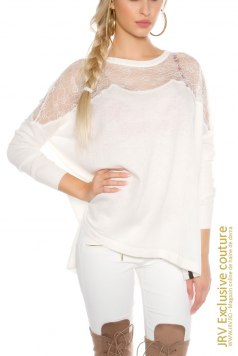 Pulover Alyona Creme - Magazin online haine de dama Fashion